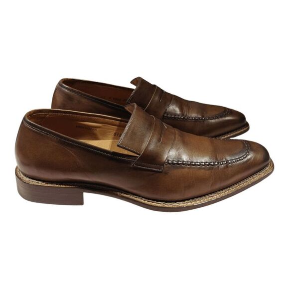 MEZLAN Toulon Brown Leather Loafer Size 11M main image 4